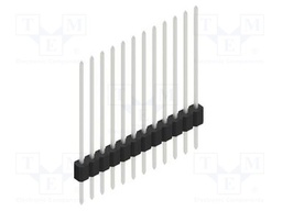 Connector: pin strips; pin header; male; PIN: 12; 1.27mm; THT; 1x12