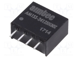 Converter: DC/DC; 1W; Uin: 21.6÷26.4V; 12VDC; Iout: 83mA; SIP4; 1.5g