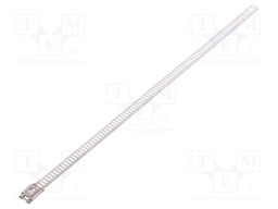 Cable tie; L: 230mm; W: 7mm; stainless steel; 445N; -80÷538°C