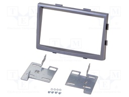 Radio frame; SsangYong; 2 DIN; black