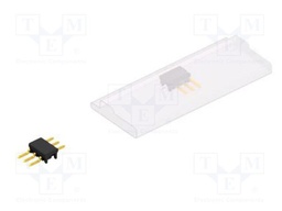 Connector: pin strips; pin header; male; PIN: 3; 2.54mm; SMT; 1x3