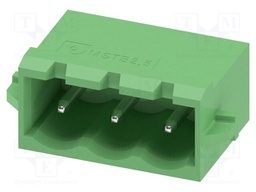 PCB headers, nominal cross section: 2.5 mm2, color: green, n