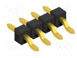Connector: pin strips; pin header; male; PIN: 4; 2.54mm; SMT; 1x4