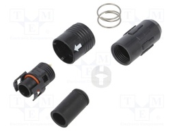 Plug; Connector: circular; HR30; male; PIN: 12; push-pull; 2A; 26AWG