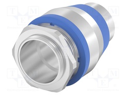 Straight terminal connector; IP65; stainless steel; Entrelec