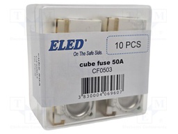 Fuse: fuse; 50A; 58VDC; ceramic,automotive; 20x23.5x11.8mm