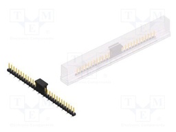 Connector: pin strips; pin header; male; PIN: 28; 2.54mm; SMT; 1x28