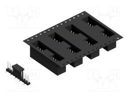 Connector: pin strips; pin header; male; PIN: 10; 2.54mm; SMT; 1x10