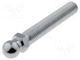 Pin; M12; Plunger mat: steel; Ø: 14mm; Plating: zinc