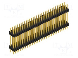 Connector: pin strips; pin header; male; PIN: 64; 1.27mm; THT; 2x32