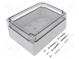 Enclosure: multipurpose; X: 152mm; Y: 202mm; Z: 90mm; TG PC; grey