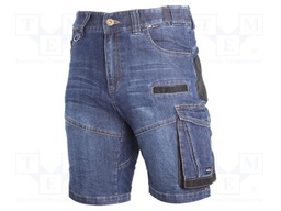 Protective shorts; Size: S; blue; slim-fit; 340g/m2