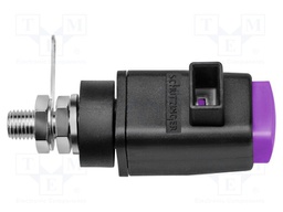 Laboratory clamp; purple; 300VDC; 16A; Contacts: nickel; -25÷90°C