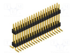 Connector: pin strips; pin header; male; PIN: 40; 1.27mm; SMT; 2x20