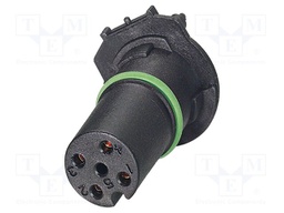 Connector: M12; contact insert; PIN: 4; 250V; straight; THR; D code