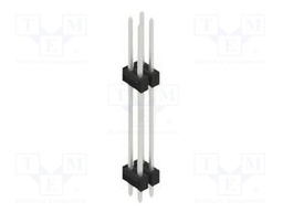 Connector: pin strips; pin header; male; PIN: 4; 2.54mm; THT; 2x2