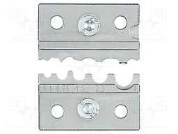 Crimping jaws; tubular connectors