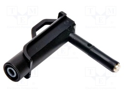 Voltage adapter; Colour: black; banana socket; Features: magnetic