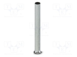 Tip: bootlace ferrule; non-insulated; copper; 1.5mm2; tinned; 18mm