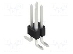 Connector: pin strips; pin header; male; PIN: 4; 1.27mm; SMT; 2x2