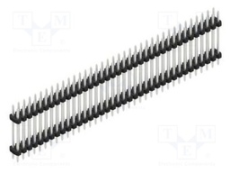 Connector: pin strips; pin header; male; PIN: 74; 2mm; THT; 2x37