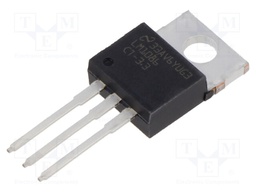 Fixed LDO Voltage Regulator, 2.6V to 27V, 1.3V Dropout, 3.3Vout, 1.5Aout, TO-220-3