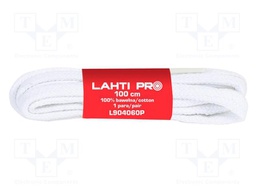 Shoelaces; white; flat; 10set; 1000mm