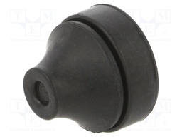 Grommet; EPDM; black; Panel thick: 3÷5mm; Øcable: 5÷9mm; IP67