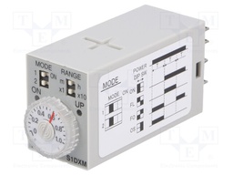 Timer; 0,05min÷10h; 4PDT; 250VAC/5A; 24VDC; socket; -10÷50°C; IP40