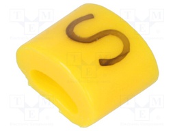 Markers for cables and wires; Label symbol: S; 1.1÷2.5mm; H: 3mm