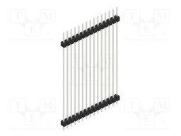 Connector: pin strips; pin header; male; PIN: 15; 2.54mm; THT; 1x15
