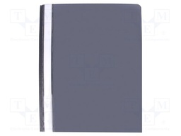 Document wallet; A4; black; Mat: PVC