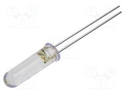 LED; white cold; 5mm; 4200mcd; 60°; Front: convex; 12VDC