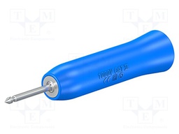Probe: for oscilloscope; blue; Conform to: CAT II 1000V; push-in