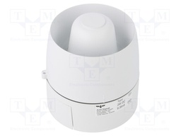 Signaller: sound; white; Usup: 24VDC; Sound level: 106dB; IP65