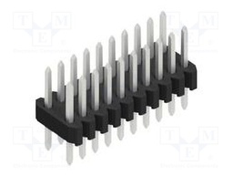 Connector: pin strips; pin header; male; PIN: 20; 1.27mm; THT; 2x10