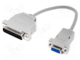Cable; D-Sub 25pin plug,D-Sub 9pin socket; Len: 0.25m