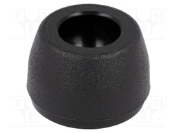 Foot; Base dia: 19mm; polyamide; H: 12.4mm; Mount.hole diam: 10mm