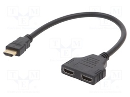 Splitter; passive; Colour: black; Input: HDMI plug