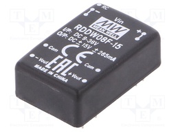 Converter: DC/DC; 8W; Uin: 9÷36V; Uout: 15VDC; Uout2: -15VDC; DIP24