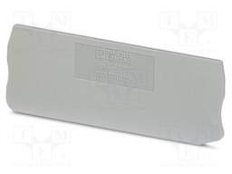 End piece; L: 36.5mm; W: 2.2mm; H: 81mm; Body: grey