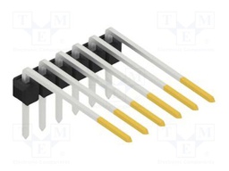 Connector: pin strips; pin header; male; PIN: 6; 2.54mm; THT; 1x6