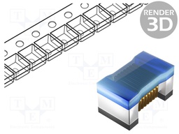High Frequency Inductor, 100 nH, LQW2BAS_00 Series, 400 mA, 0805 [2015 Metric], Wirewound, 0.46 ohm