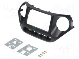 Radio mounting frame; Hyundai; 2 DIN; black