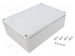 Enclosure: multipurpose; X: 180mm; Y: 255mm; Z: 88mm; MNX; grey; IK08