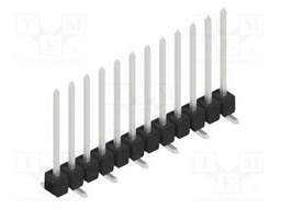 Connector: pin strips; pin header; male; PIN: 12; 2.54mm; SMT; 1x12