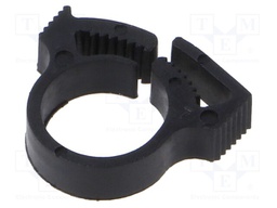 Fixing clamp; ØBundle : 11.7÷13.3mm; W: 5.9mm; polyamide; black