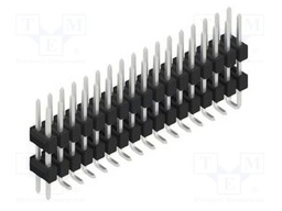 Connector: pin strips; pin header; male; PIN: 34; 2.54mm; SMT; 2x17