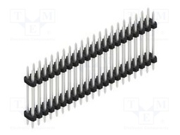 Connector: pin strips; pin header; male; PIN: 42; 2mm; THT; 2x21
