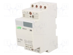 Contactor: 4-pole installation; NC + NO x3; 230VAC; 25A; DIN